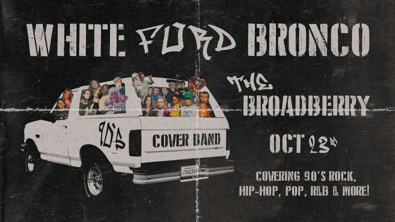 White Ford Bronco