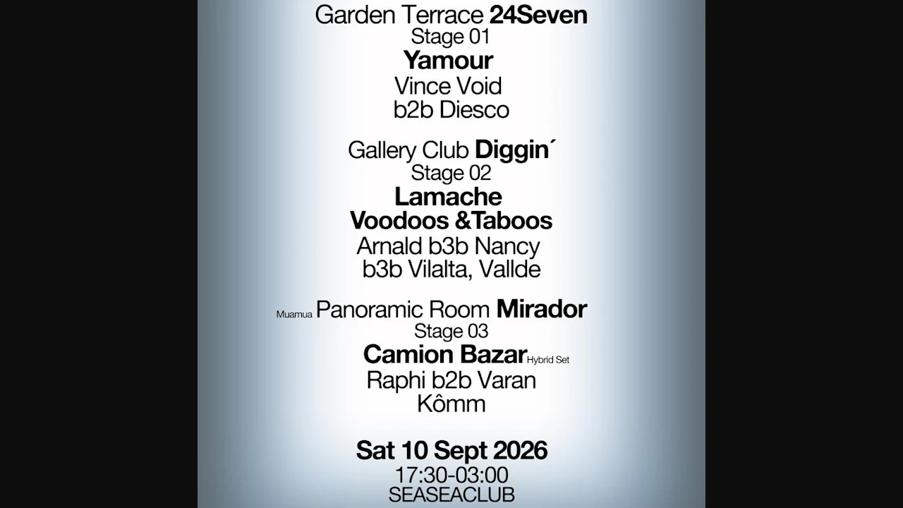 Alta Fidelidad 3D x Diggin' x Mirador x 24seven - 3 stages experience - 17:30-03:00