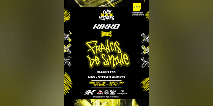 30th ADE: Only Mistakes - Kikko INVITES