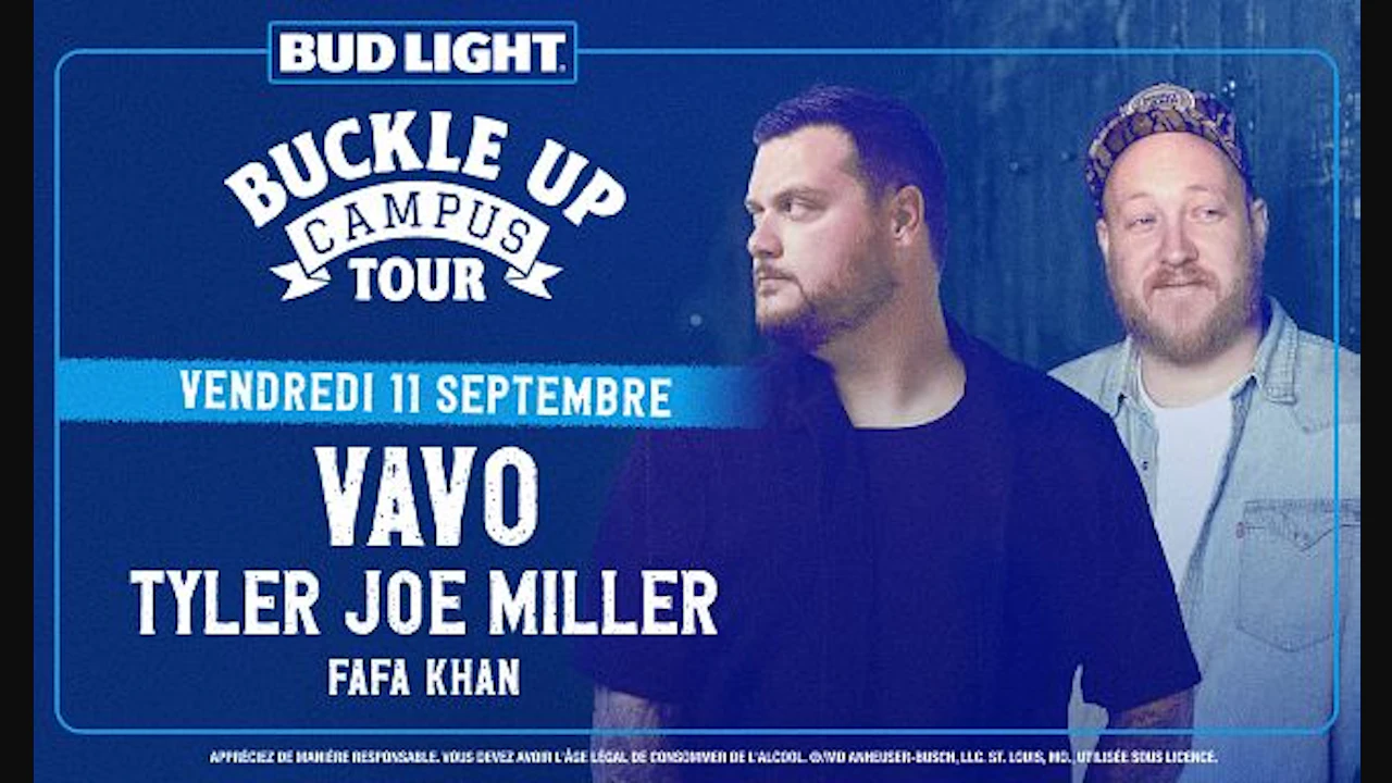 Bud Light Buckle Up Campus Tour - VAVO, Tyler Joe Miller
