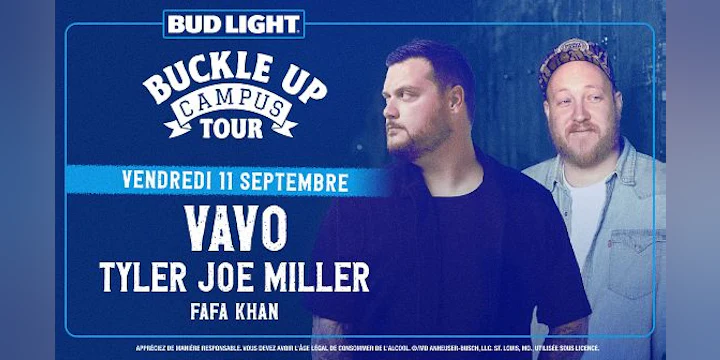 Bud Light Buckle Up Campus Tour - VAVO, Tyler Joe Miller