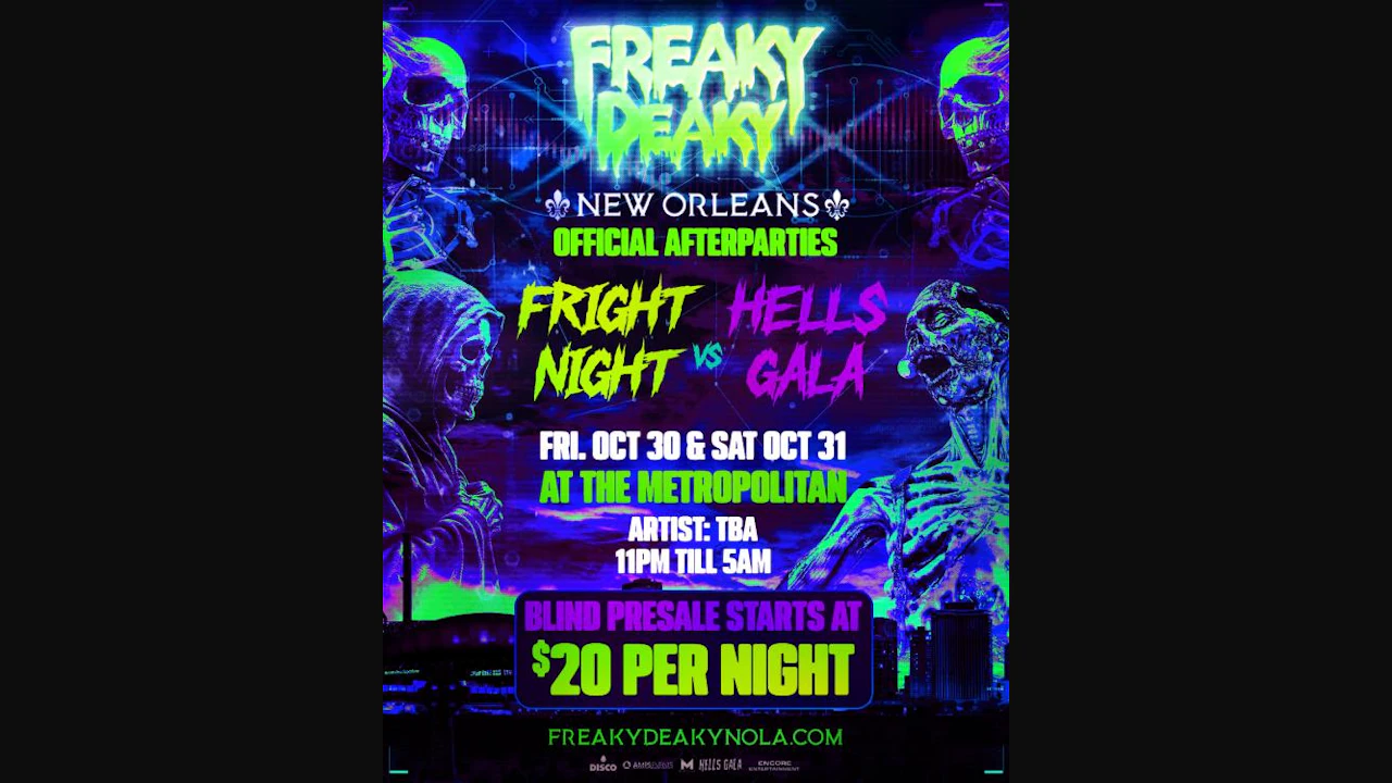 Freaky Deaky Official After Party - NEW ORLEANS