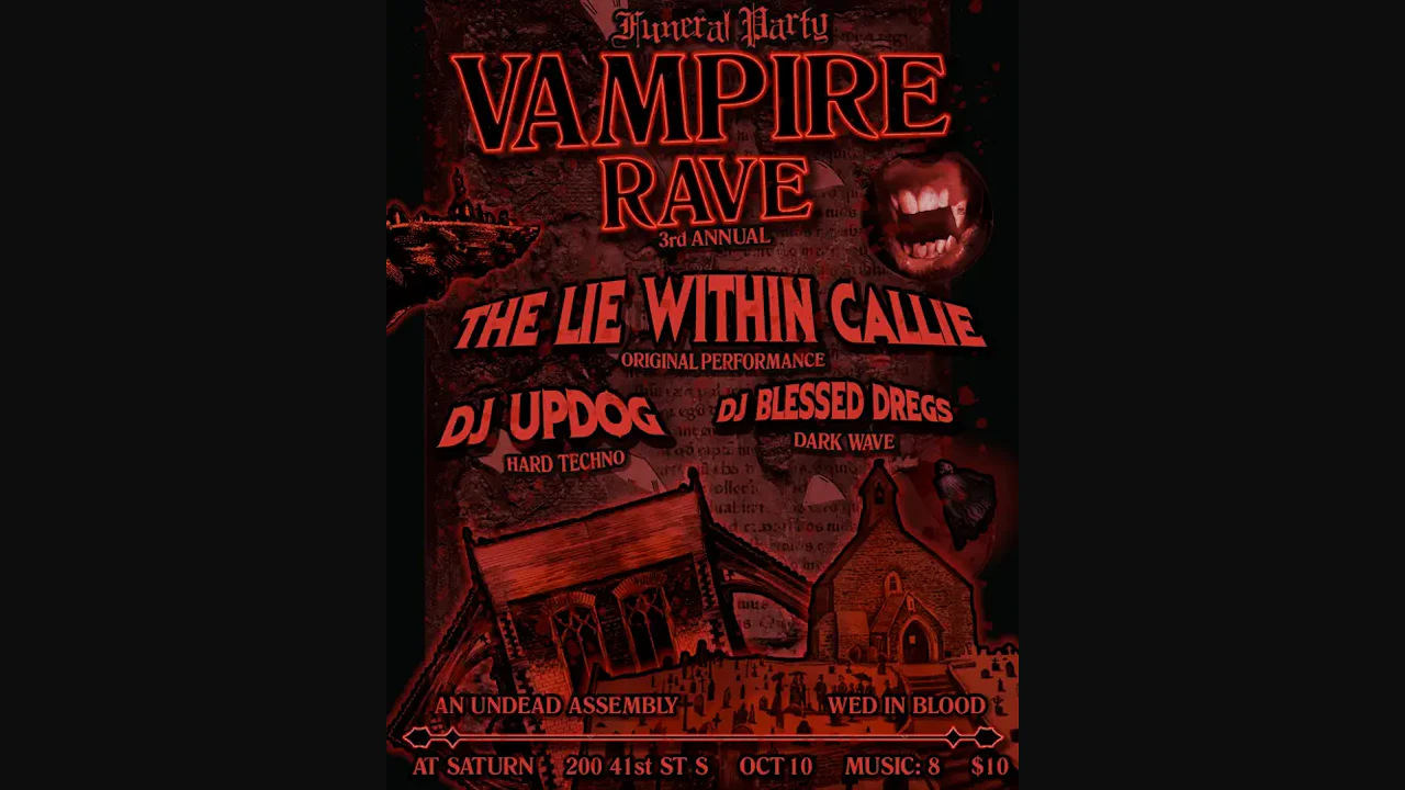 Funeral Party: 3rd Annual Vampire Rave