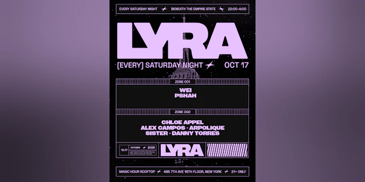 Lyra Rooftop Party 10.17.26
