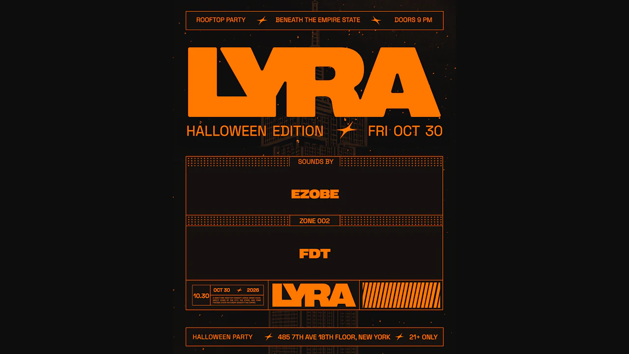 LYRA Rooftop Party ✭ Halloween Edition 10.30