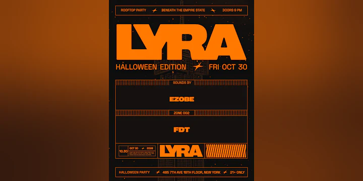 LYRA Rooftop Party ✭ Halloween Edition 10.30