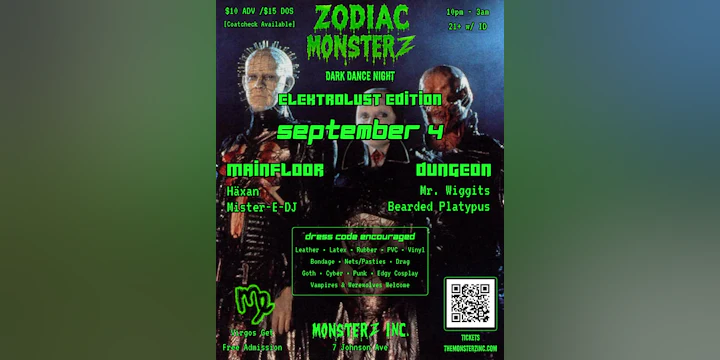 Monsterz Inc Presents: Zodiac Monsterz — Virgo: Elektrolust Edition