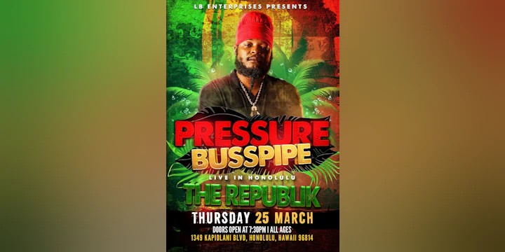 Reggae Night Live with Pressure Busspipe