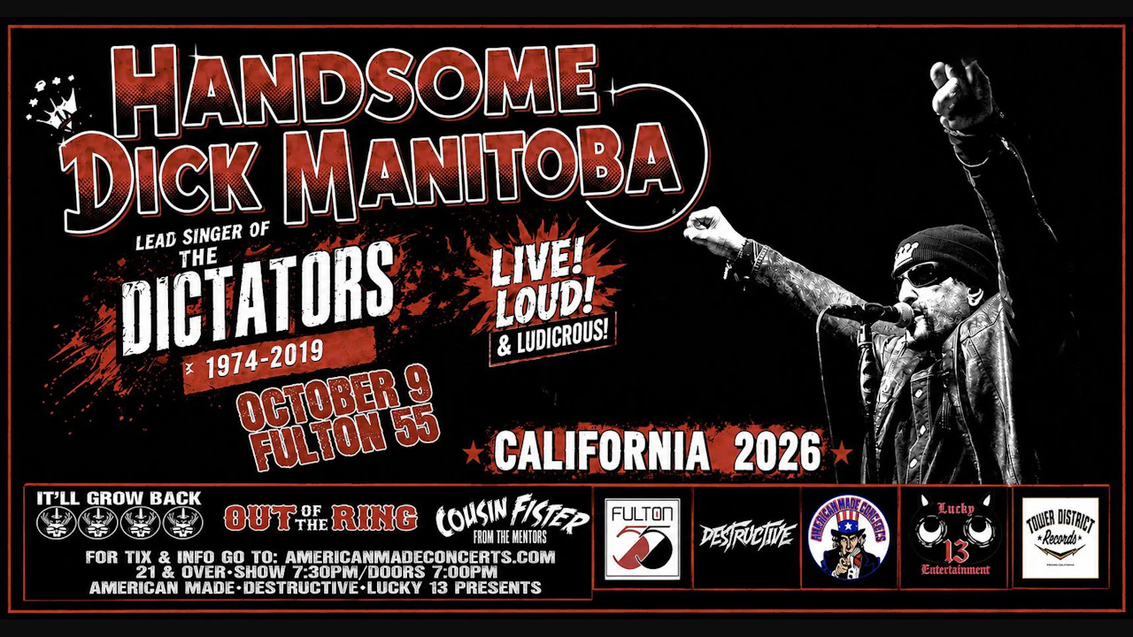 Handsome Dick Manitoba (Legendary Lead Singer of the Dictators 1974-2019!)