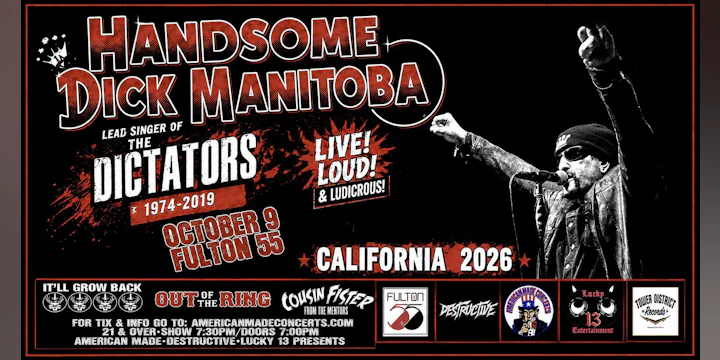 Handsome Dick Manitoba (Legendary Lead Singer of the Dictators 1974-2019!)