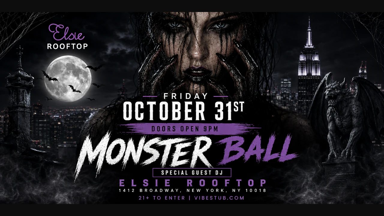 Monster Ball- NYC Best Halloween Party @ Elsie Rooftop & Penthouse 10/31