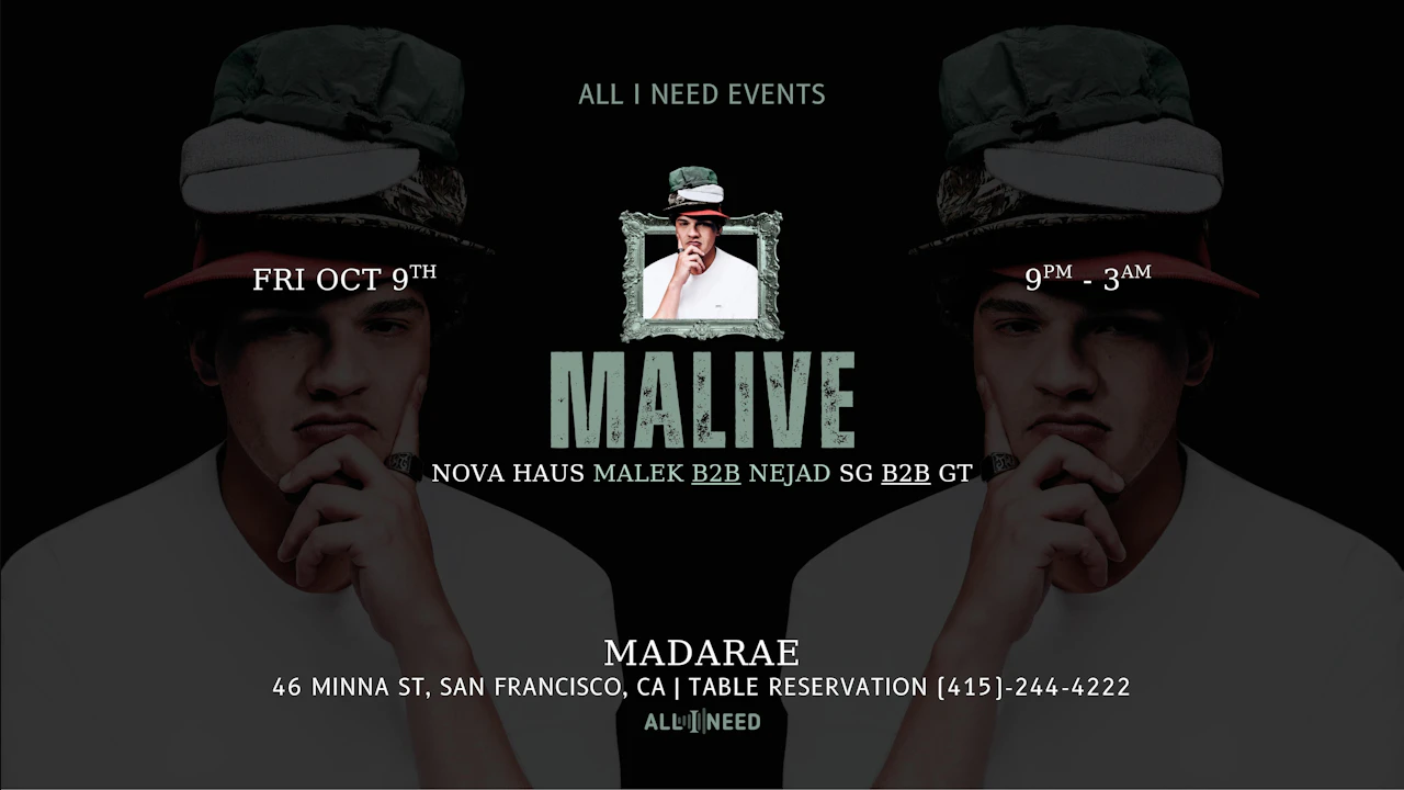 MALIVE (Maccabi House, MoBlack, Kompakt, Dynamic)
