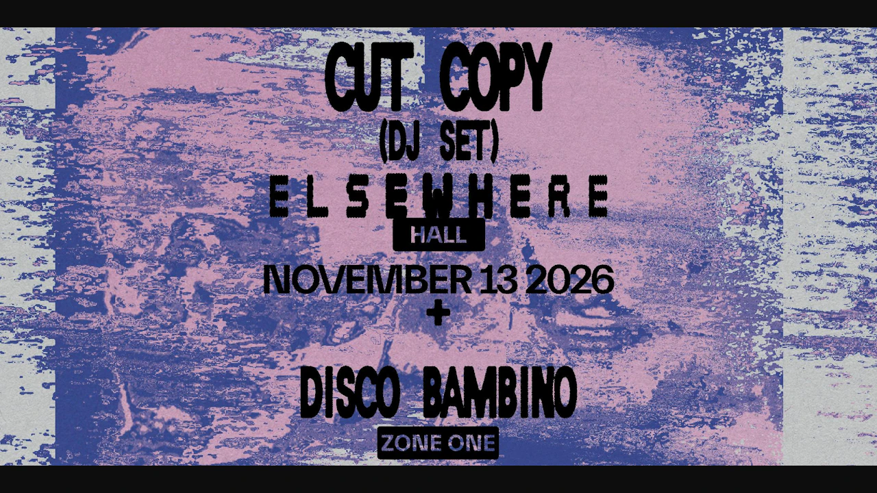 Cut Copy (dj), Disco Bambino