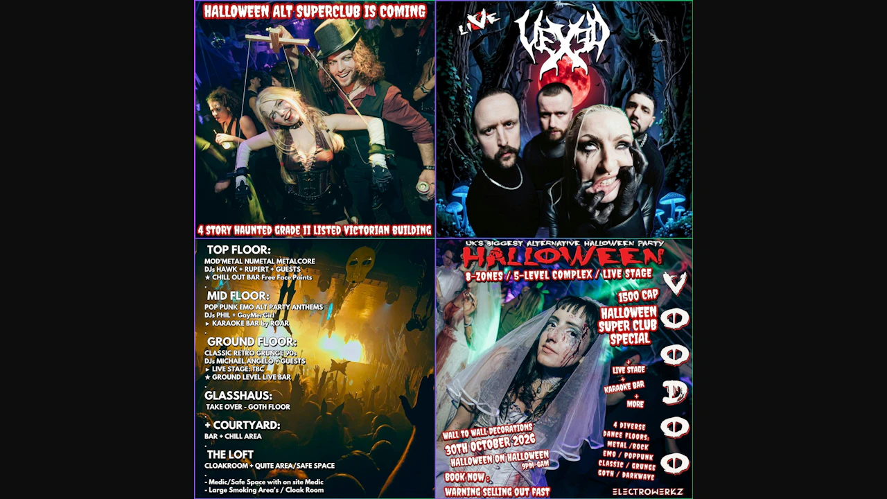 VoODOO HaLLOWEEN BaLL 2026: 8-Zone Event ft Live