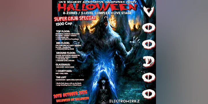 VoODOO HaLLOWEEN BaLL 2026: 8-Zone Event ft Live