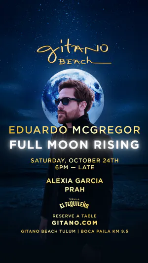 Full Moon Rising Gitano Beach