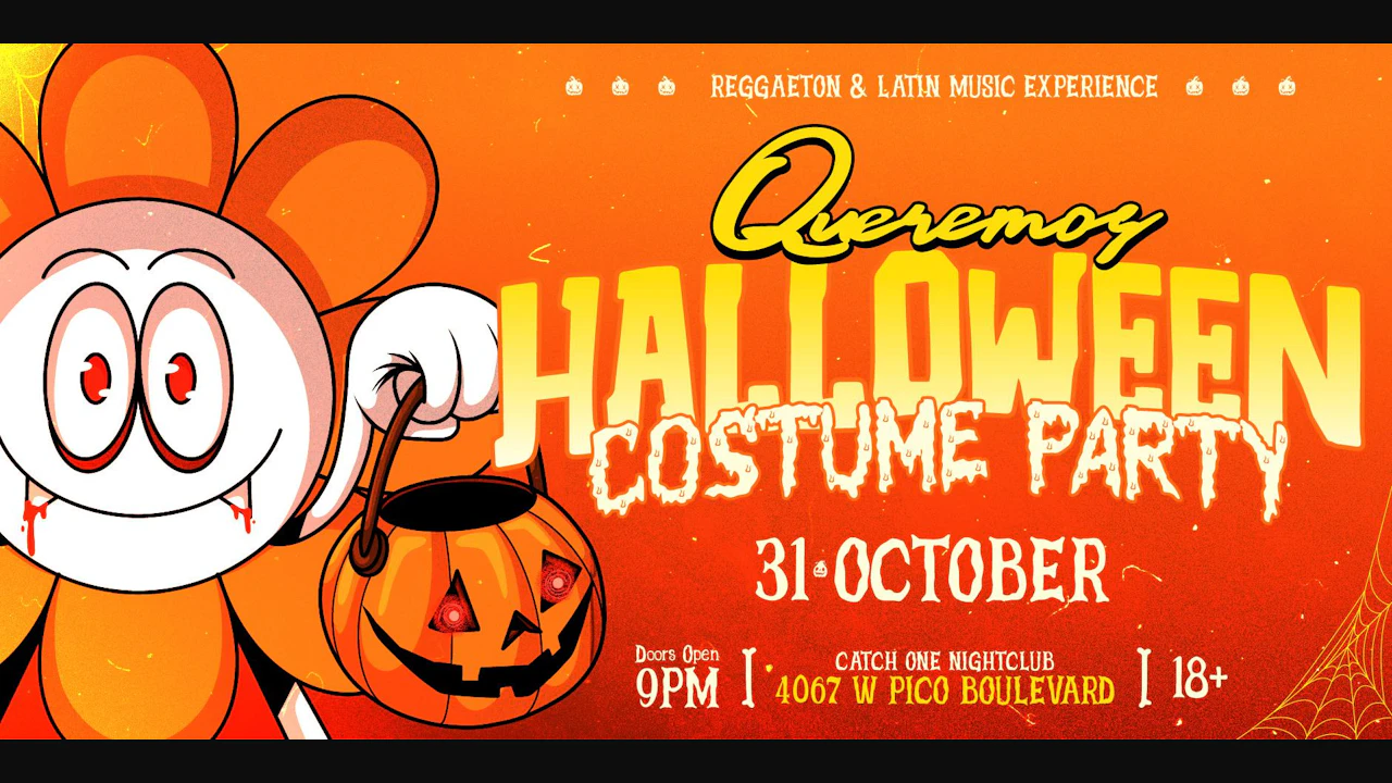 Queremos Reggaeton Halloween Costume Party @ Catch One LA 18+