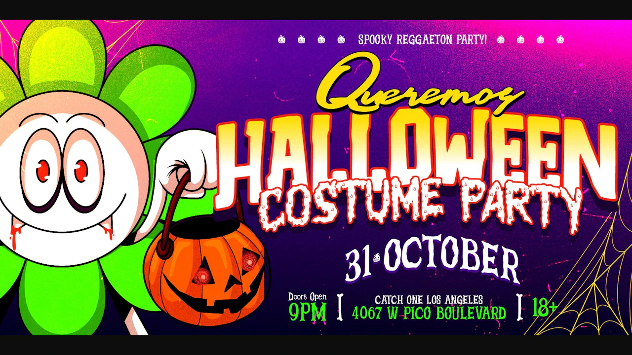 Queremos Reggaeton Halloween Party @ Catch One LA 18+