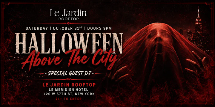 Halloween Party Above The City @ Le Jardin Rooftop NYC