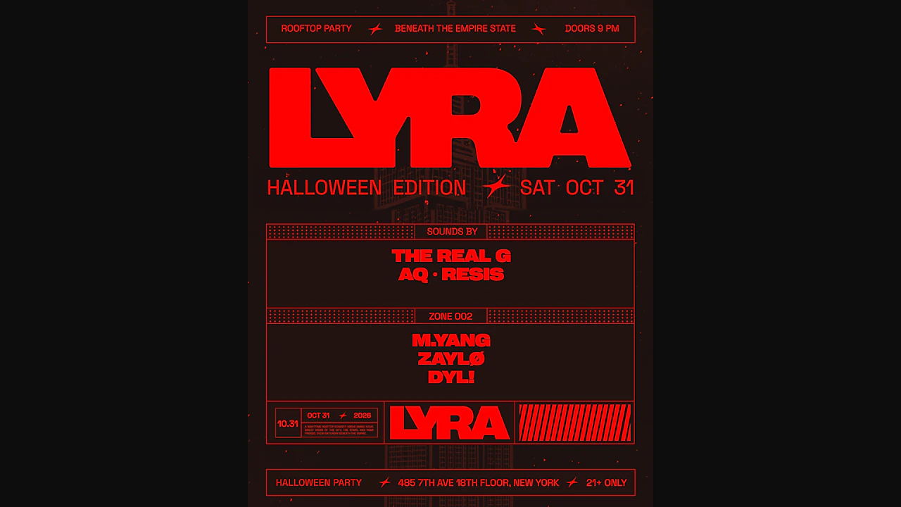 LYRA Rooftop Party ✭ Halloween Edition 10.31