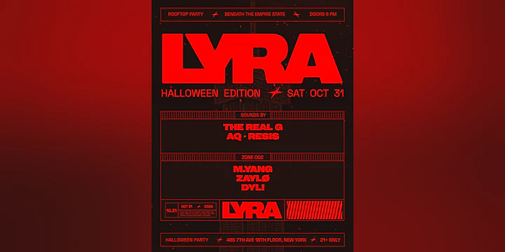 LYRA Rooftop Party ✭ Halloween Edition 10.31