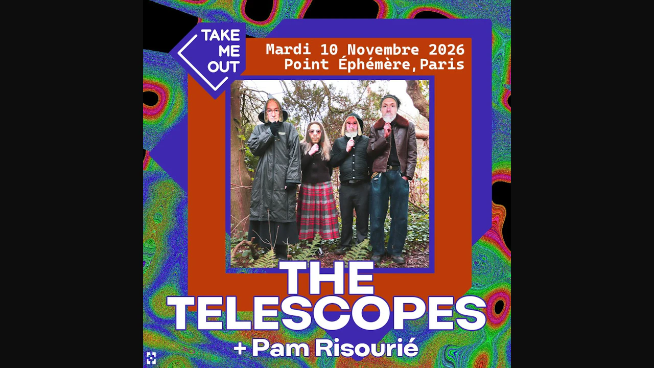 The Telescopes + Pam Risourié