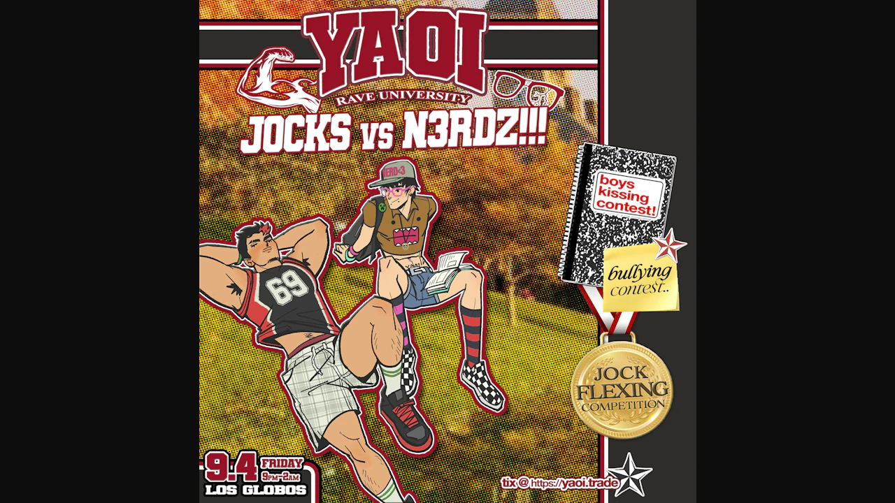 Yaoi★ Rave University — Jocks Vs N3rdz!!
