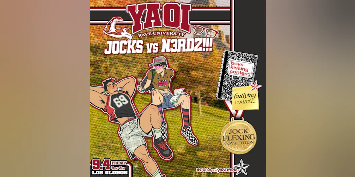 Yaoi★ Rave University — Jocks Vs N3rdz!!