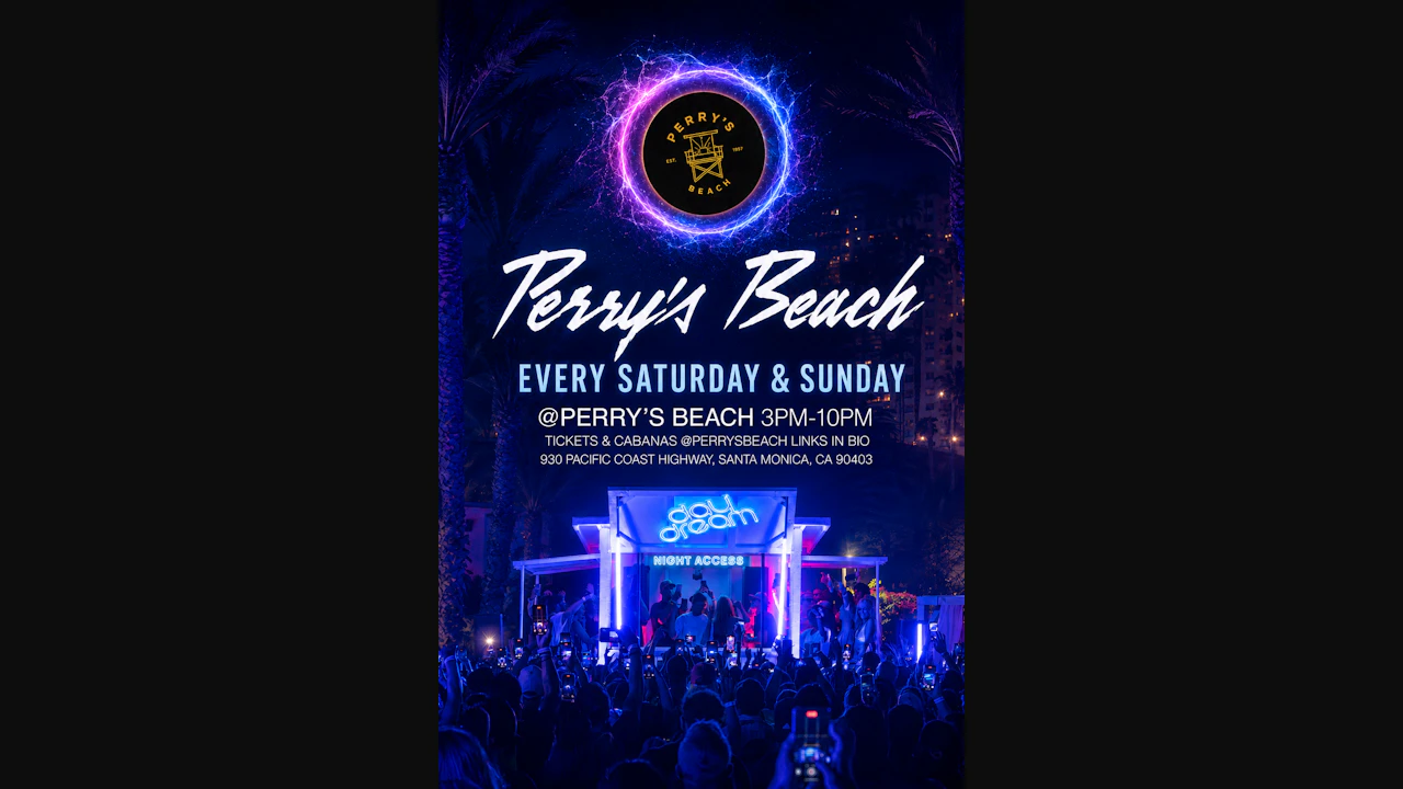 Perry’s Beach Club • Santa Monica Beach