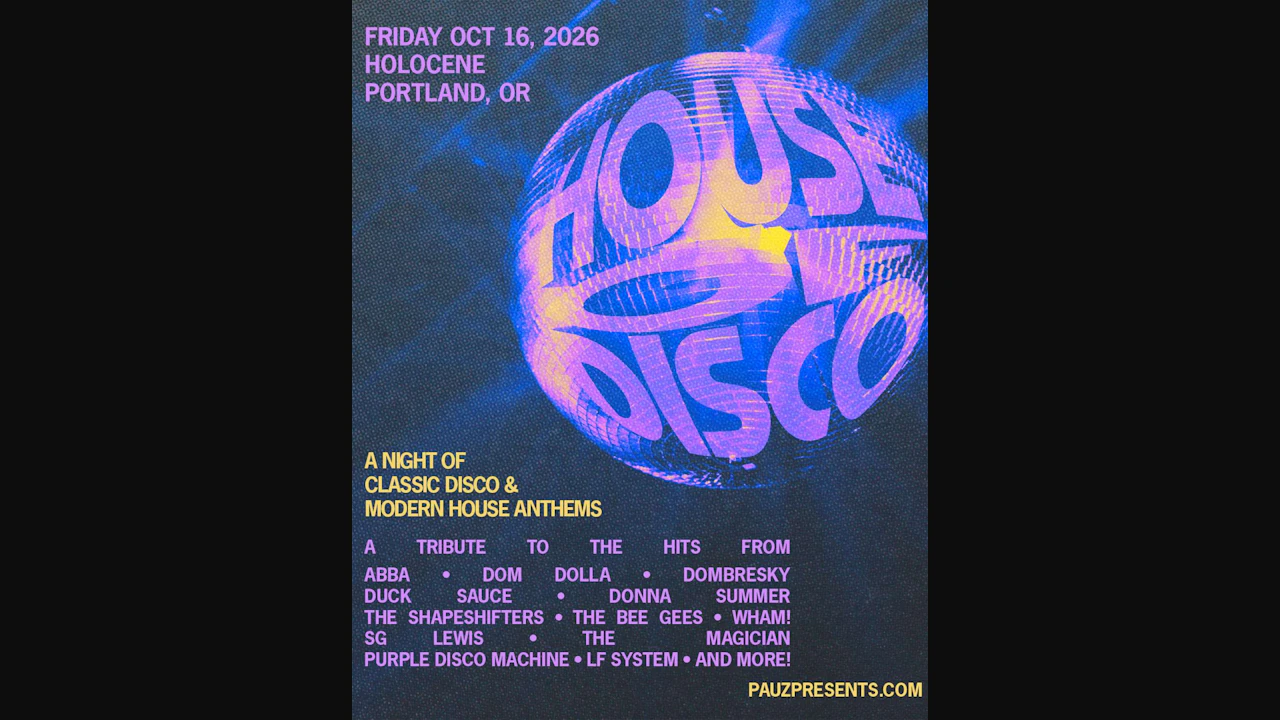 House of Disco - A Night of Classic Disco & Modern House Anthems