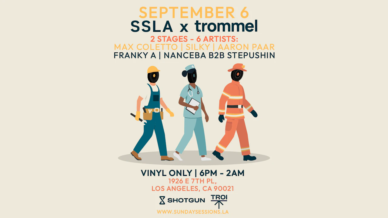 Sunday Sessions LA x Trommel (Vinyl Only) Open air