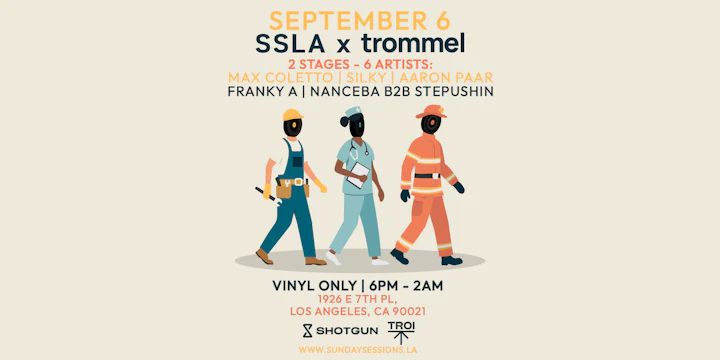 Sunday Sessions LA x Trommel (Vinyl Only) Open air