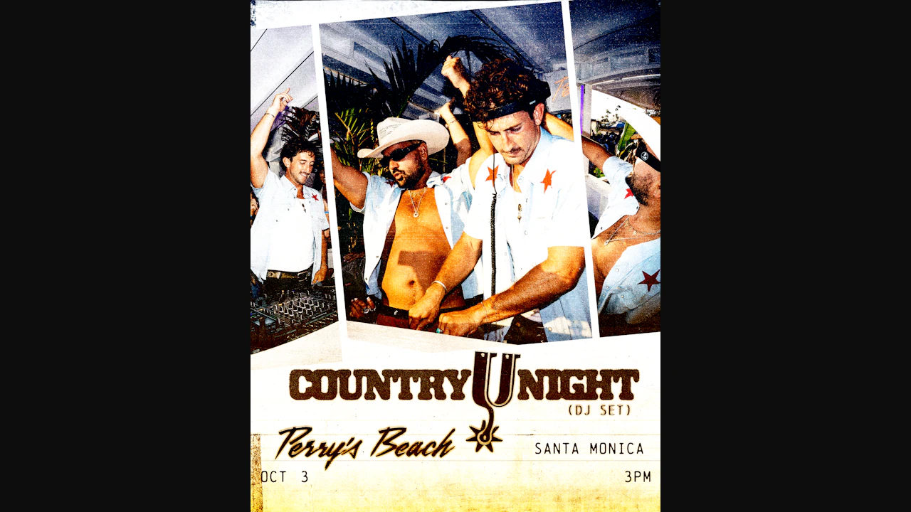 COUNTRY NIGHT | Perry’s Beach Club • Santa Monica Beach Sat, Oct 3rd