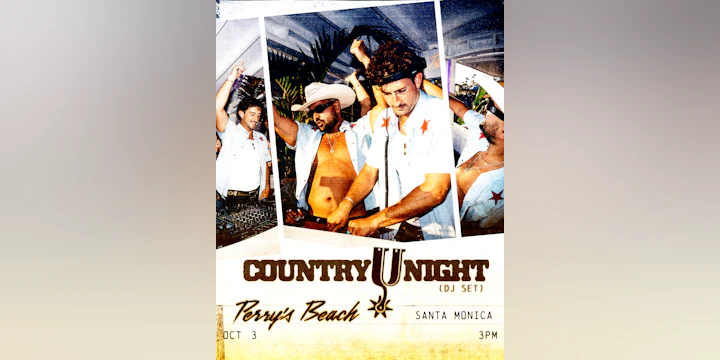 COUNTRY NIGHT | Perry’s Beach Club • Santa Monica Beach Sat, Oct 3rd