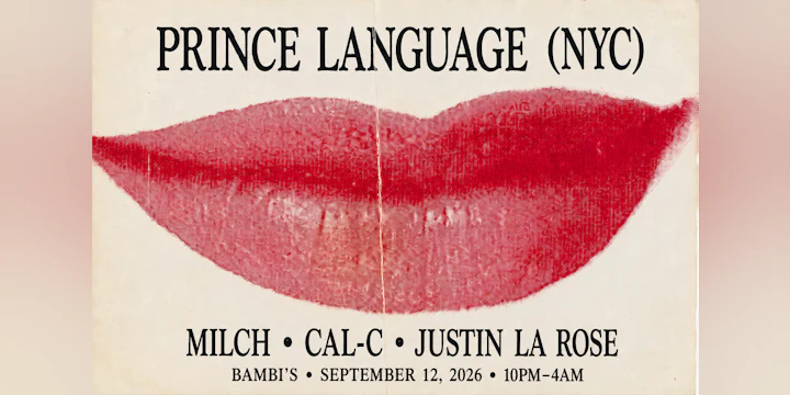 Sem Forma presents: Prince Language (NYC) w Milch, Cal-C & Justin La Rose