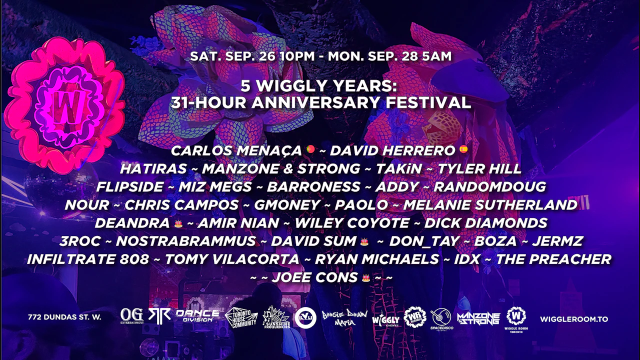 Wiggle Room's 31-Hour Anniversary Festival