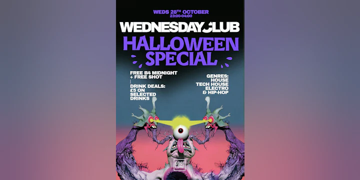 Wednesday Club - Halloween special: House, Tech House, Hip Hop