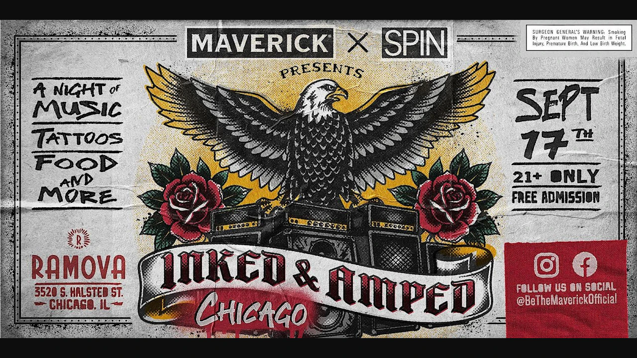Inked & Amped: Maverick x SPIN Party