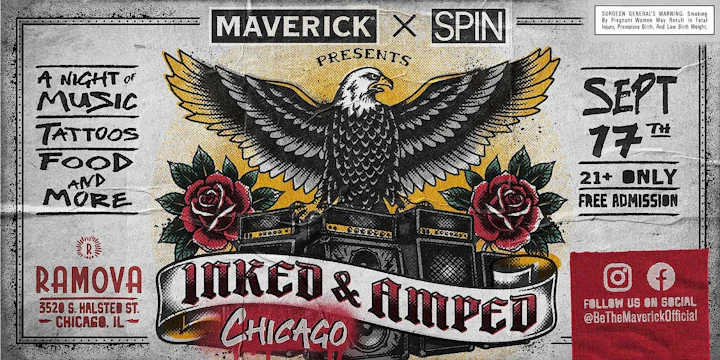 Inked & Amped: Maverick x SPIN Party