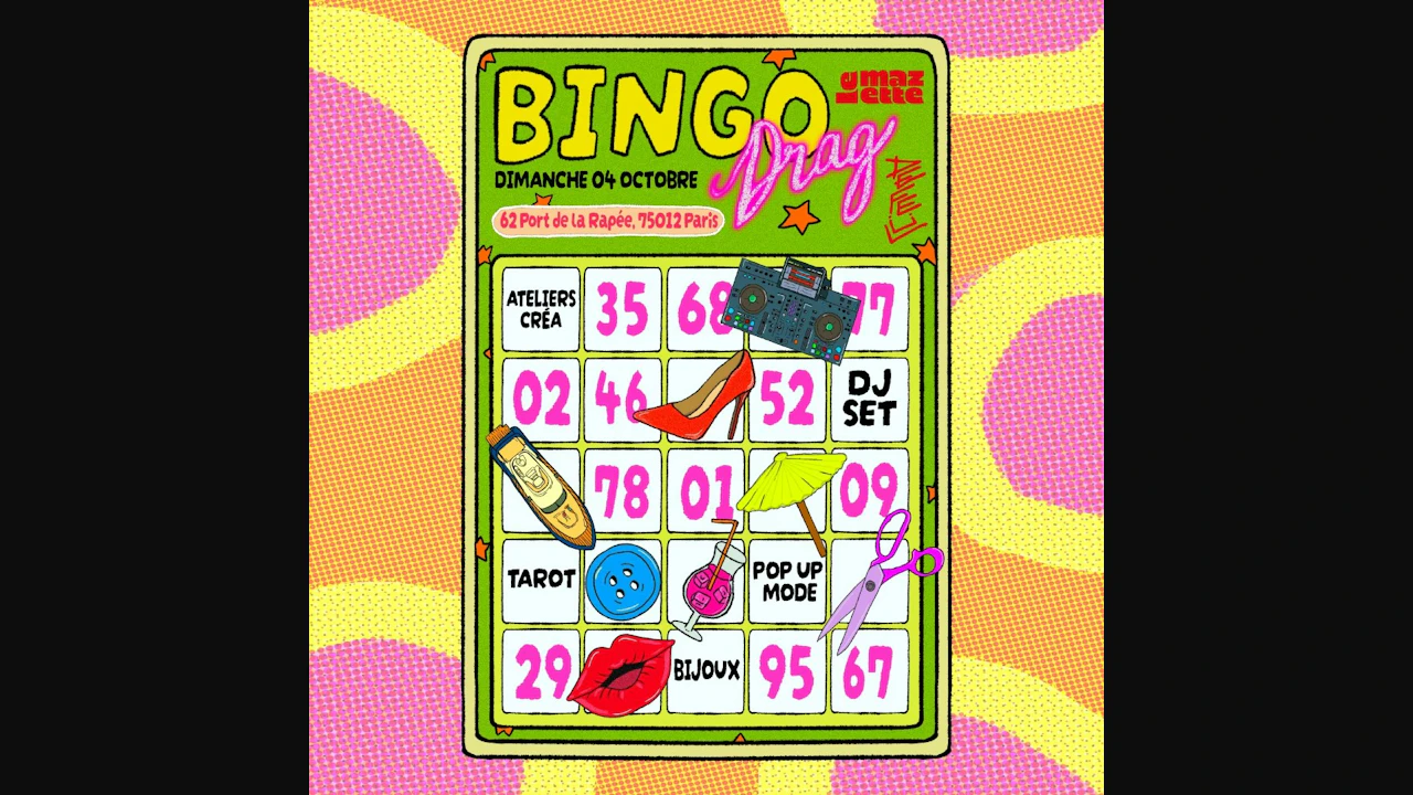DÉFEÜL : Bingo Drag, DJ set, Ateliers & pop up !