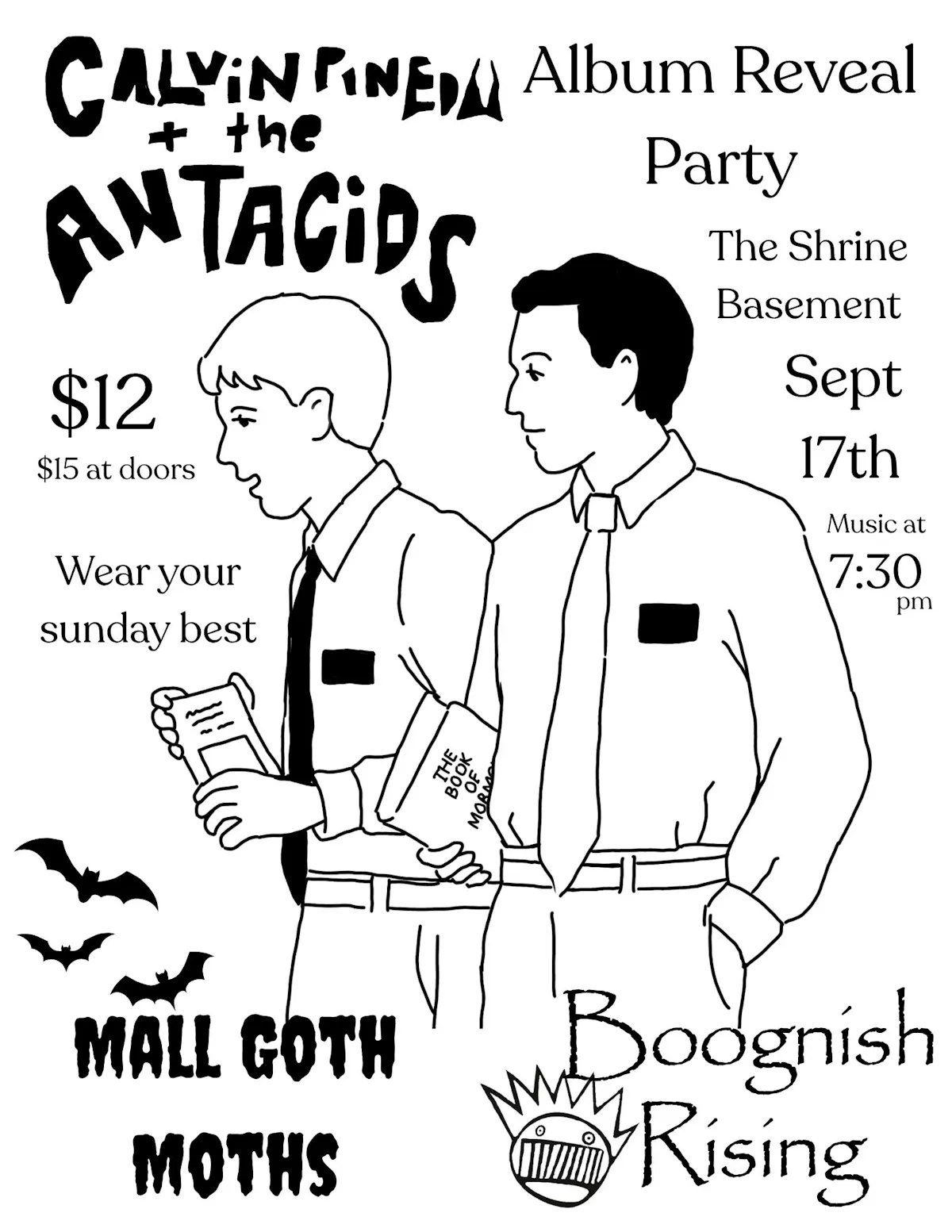 Calvin Pineda + The Antacids Album Reveal Party!