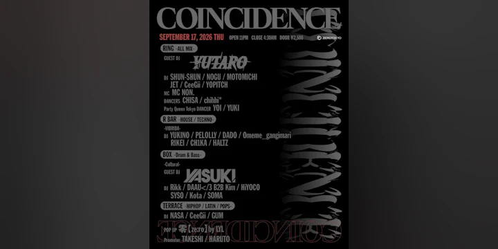 Coincidence - All Mix / House / Techno / Drum & Bass / Hiphop / Latin / Pops -