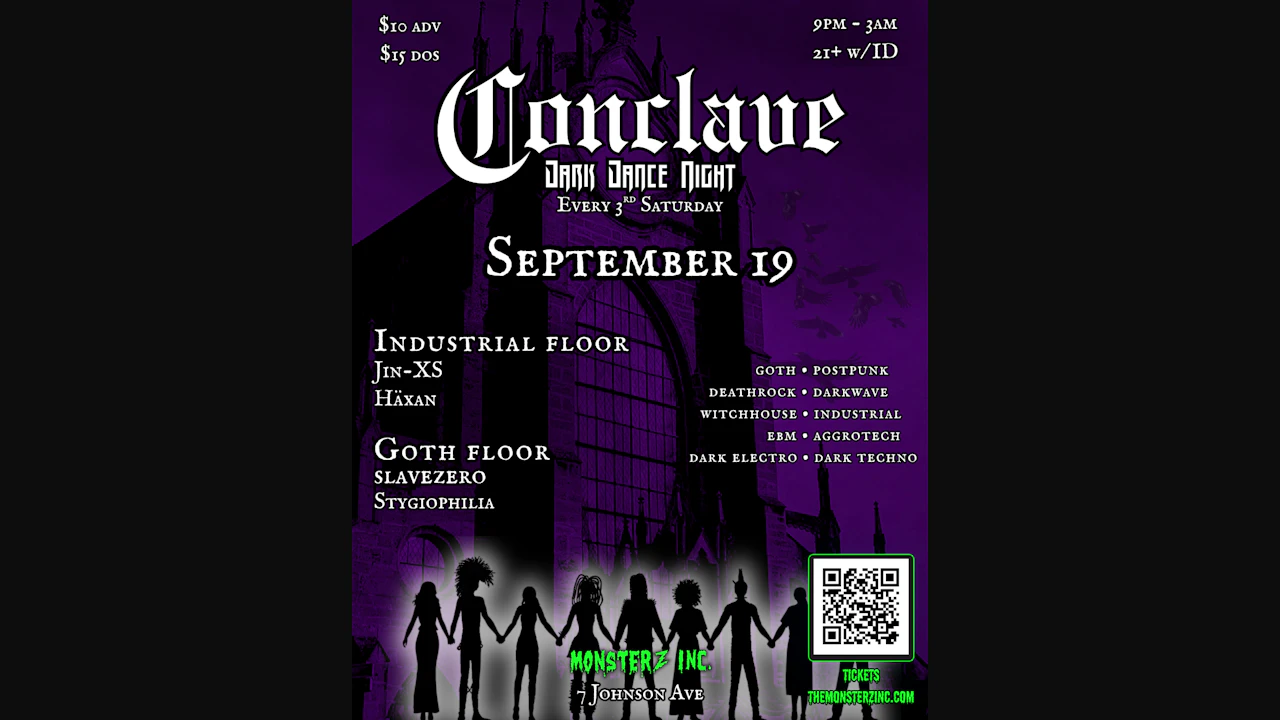 CONCLAVE Dark Dance Night