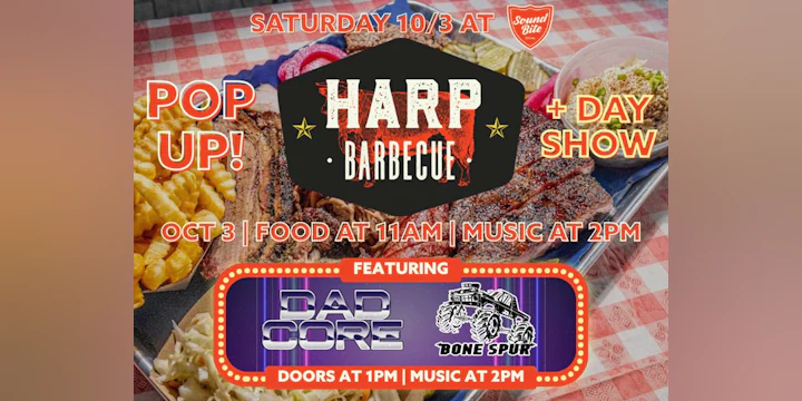 Dadcore / Bone Spur Day Show + Harp BBQ