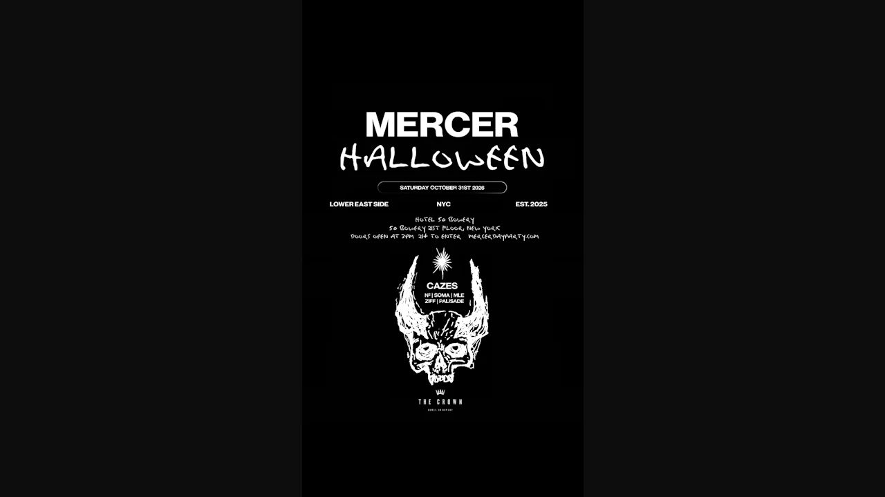 mercer halloween saturday october 31