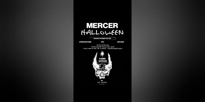 mercer halloween saturday october 31