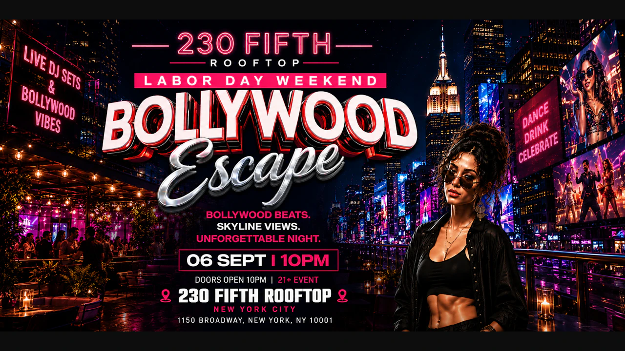 Nyc Bollywood Escape: Labor Day