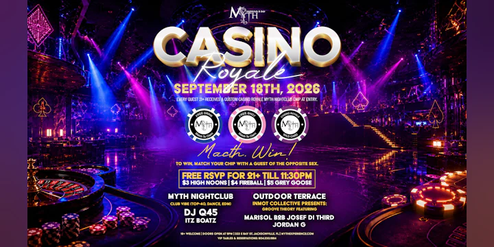Myth Nightclub Presents: Ignite Fridays - Casino Royale