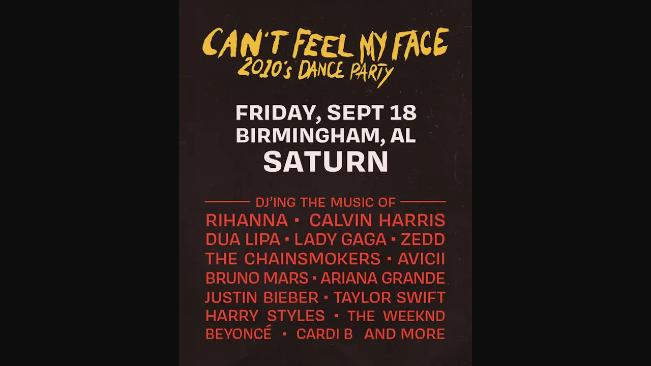 Blisspop Presents: Can't Feel My Face: 2010s Dance Party