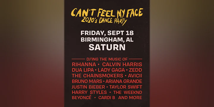 Blisspop Presents: Can't Feel My Face: 2010s Dance Party